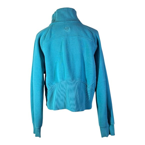Lululemon M/L Scuba Oversized Funnel Neck Half-Zip Oceanic Blue *Flaw - Picture 14 of 14